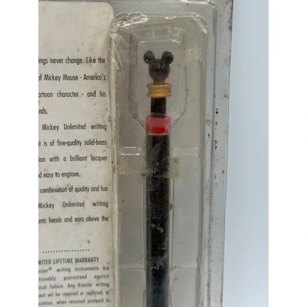 Mickey Unlimited Kreisler Ballpoint Pen Vintage Mickey Mouse Brass‎ Black Ink